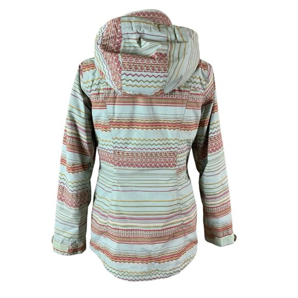 Burton Living Lining Snowboard Jacket XS Multicolor Geometric Hooded Women’s - Picture 4 of 10